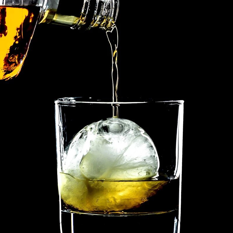 4 Holte Whisky Ijs Vierkante Maker Mold Sphere Mould Keuken Tool Silicone Ice Ball Mold Ice Grid Ronde Ijs Bal ijs Rooster