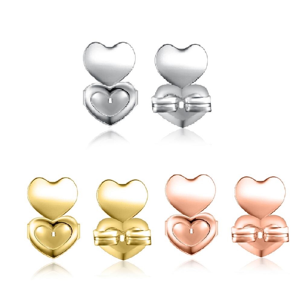 17 Styles Hypoallergenic Earring Lifter Fits All Earlobe Stud Back Nut Lift Support Post Earrings For Women: 16