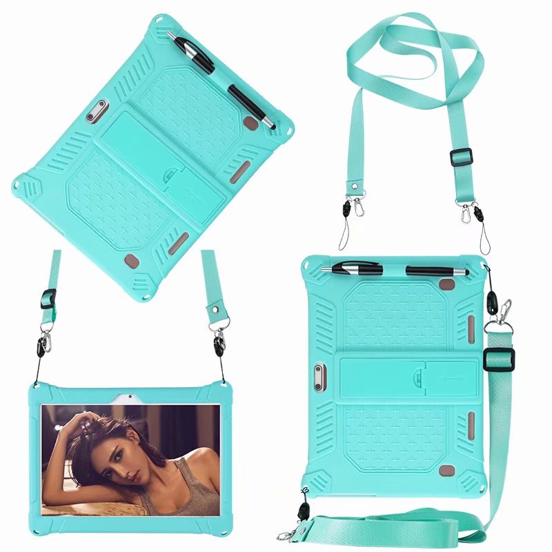 Nettbrettcovber universaletui 10 10.1 tommer for anry  x20 rs10 rs20 silikonbeskyttelsesdeksel + penn+stropp