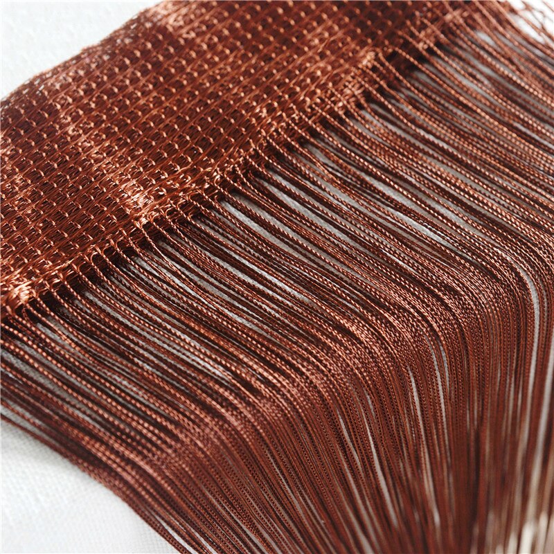 1x2M String Curtain Panels Home Glitter Window Curtains Thread Curtain Tassel Bead Curtain Door Sheer Panel Curtains Bedroom: 07