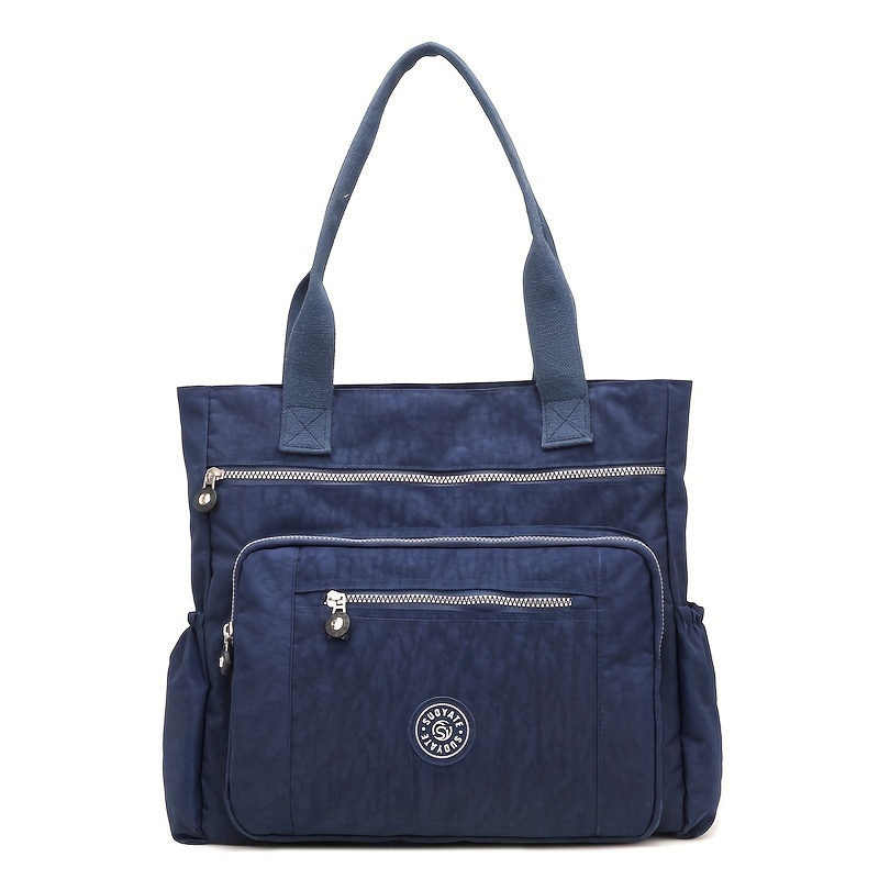 Nylonhandtaschen mit großem FassungsvermöGen, Umhängetaschen mit mehreren Taschen, lässige Damenhandtaschen und Geldbörsen, geeignet für Pendlerreisen: Blau