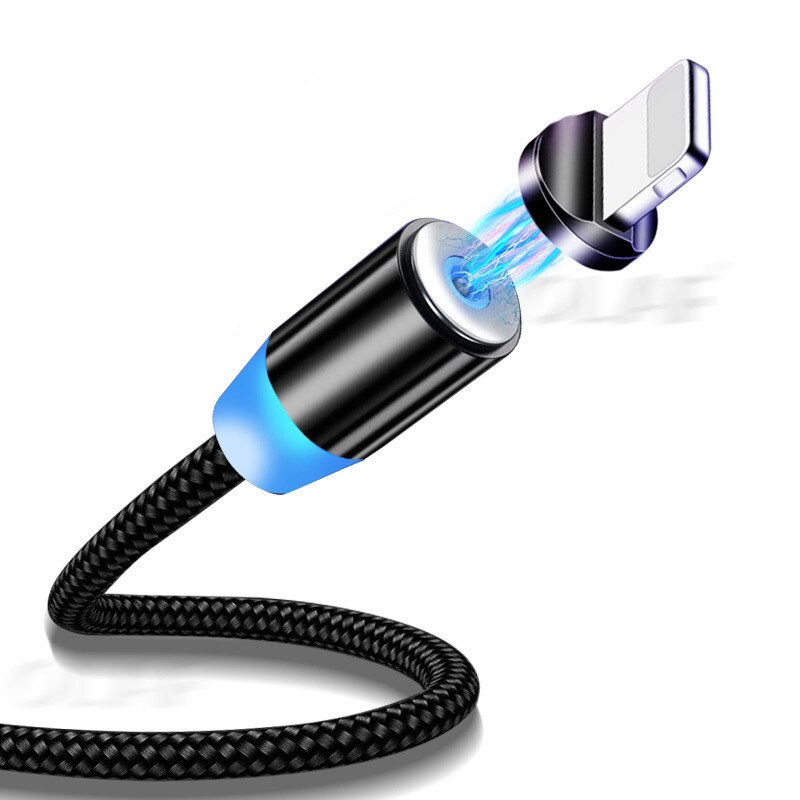 Magnetyczny wtyk kablowy klips do kabla IPhone Micro USB typ C przenośny schowek magnes Adapter złącze silikonowy pojemnik: Lighting