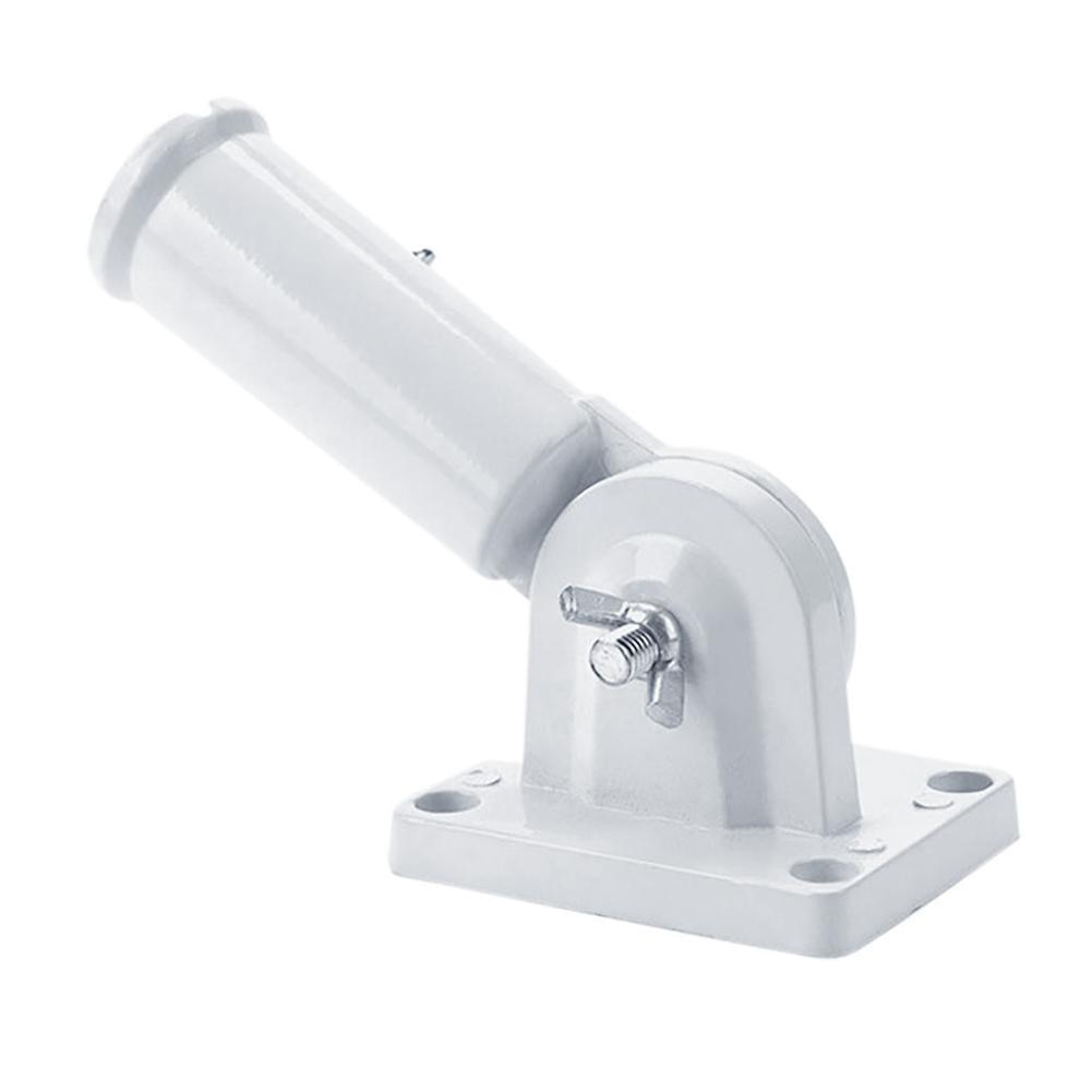 aluminium hvit justerbar veggmontert flaggstangholder tunge rustflaggbelagte stangfeste brakett stå bevis  k7 d 0