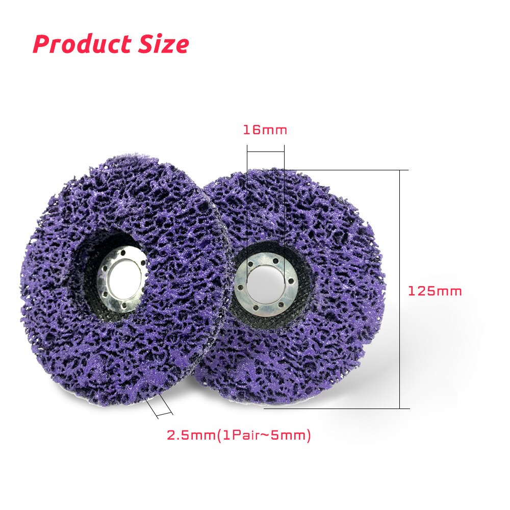 100/115/125mm Poly Strip Disc Abrasive Wheel Paint Rust Remover Clean Grinding Wheels For Motorcycles Durable Angle Grinder Car