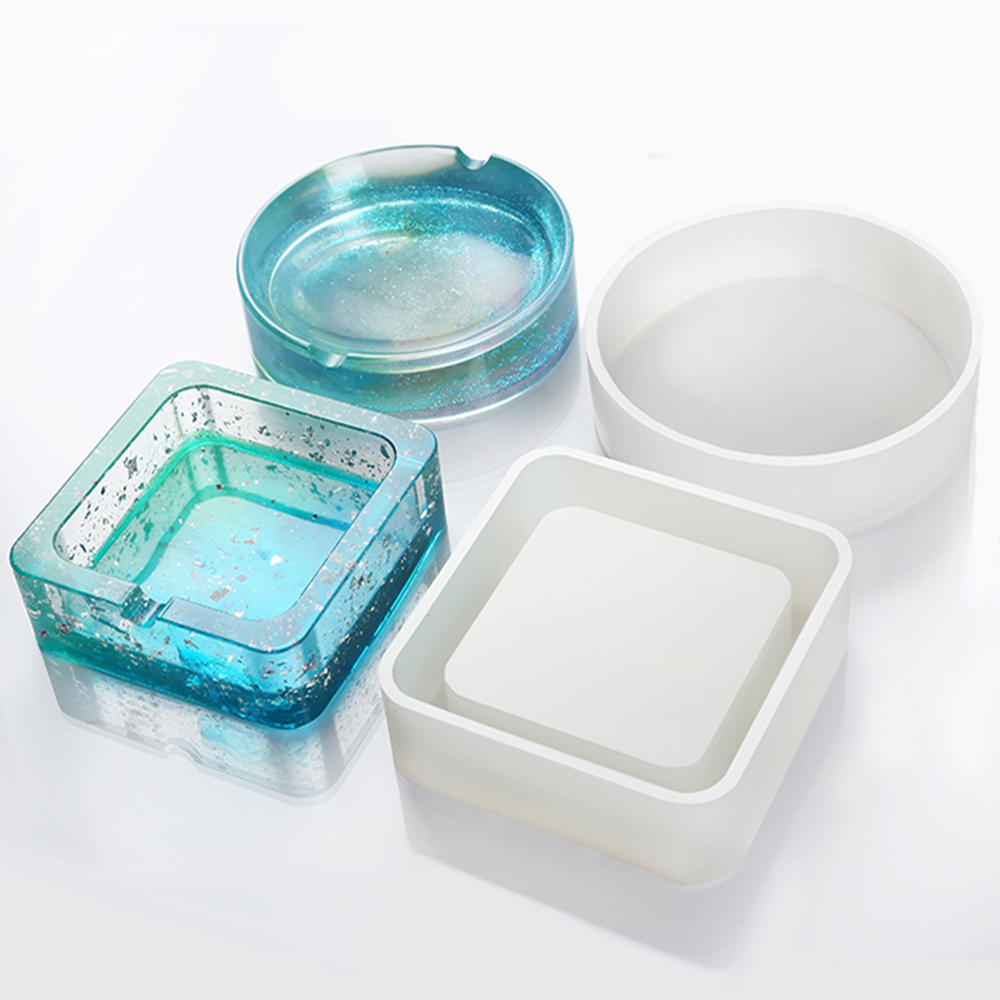 Diy pot mal asbak onderzetter flexibele siliconen mal epoxyhars sieraden maken ambachtelijke klei hars mallen sieraden maken accessoires