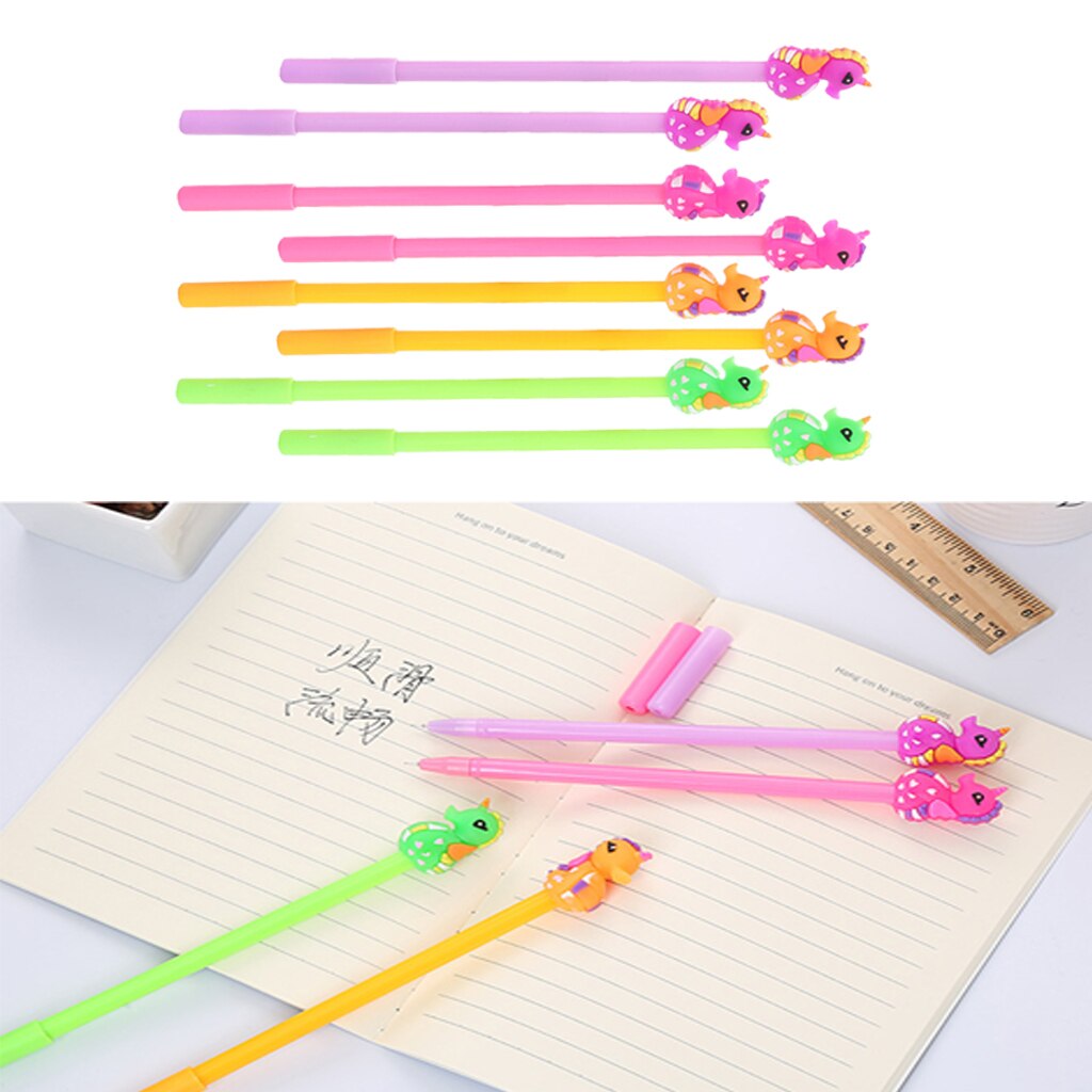 Set Of 8 Cute Lovely Ink Gel Pen Drawing Highlighting Gel Pens Student