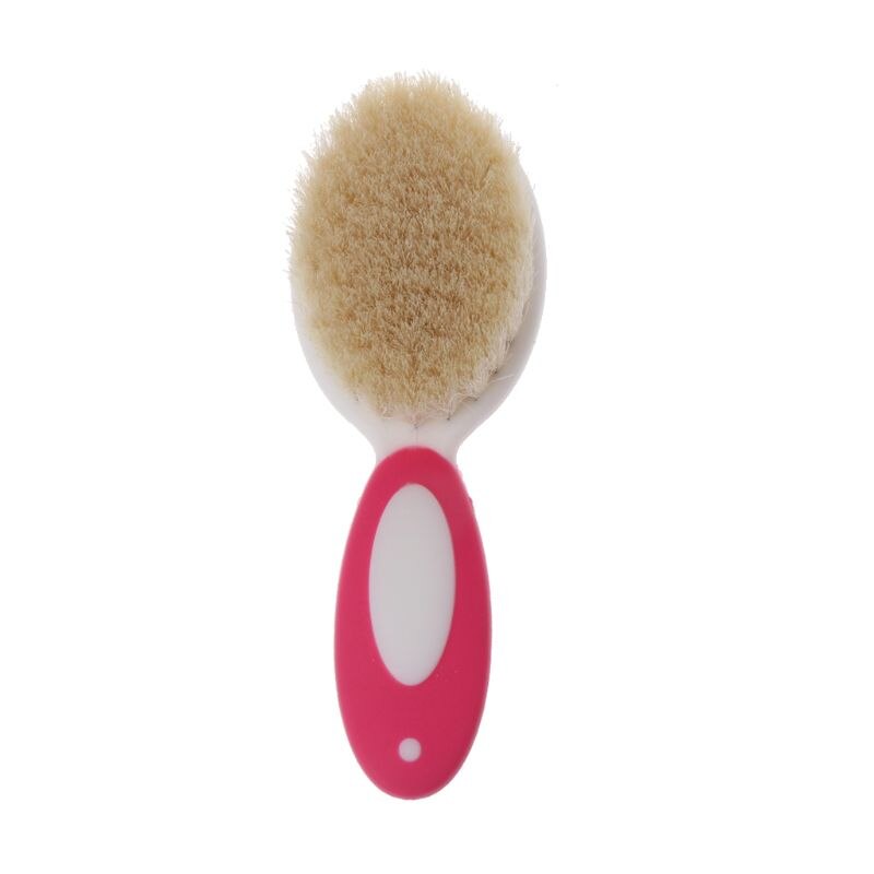 Brosse de bébé en laine Pure naturelle | Soins pour bébé, peigne brosse pour bébé, brosse à cheveux -né, peigne pour bébé, masseur de tête