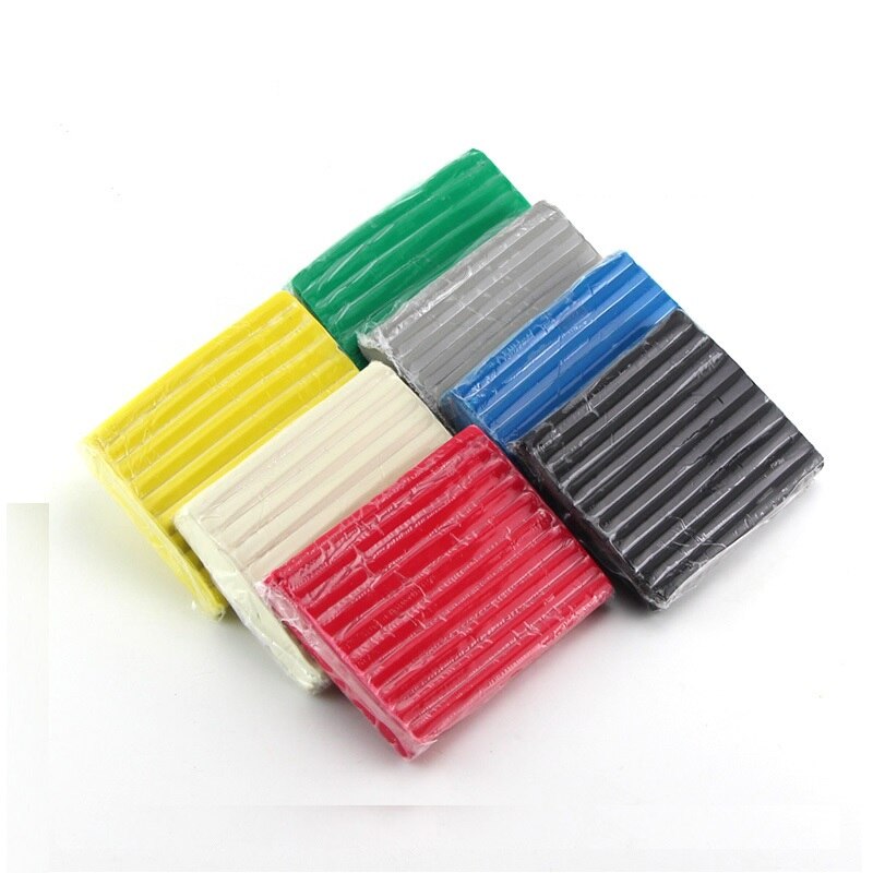 Plastilina de colores para niños, arcilla polimérica de textura suave hecha a mano para hornear, juguete educativo para niños de 12x9x300 cm, 1,6g, 1 unidad