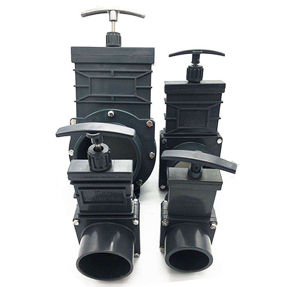 UPVC Knife Gate Valve DN32/DN40/DN50/DN65/DN80/DN100 Plastic Water Sewage Drain Valve