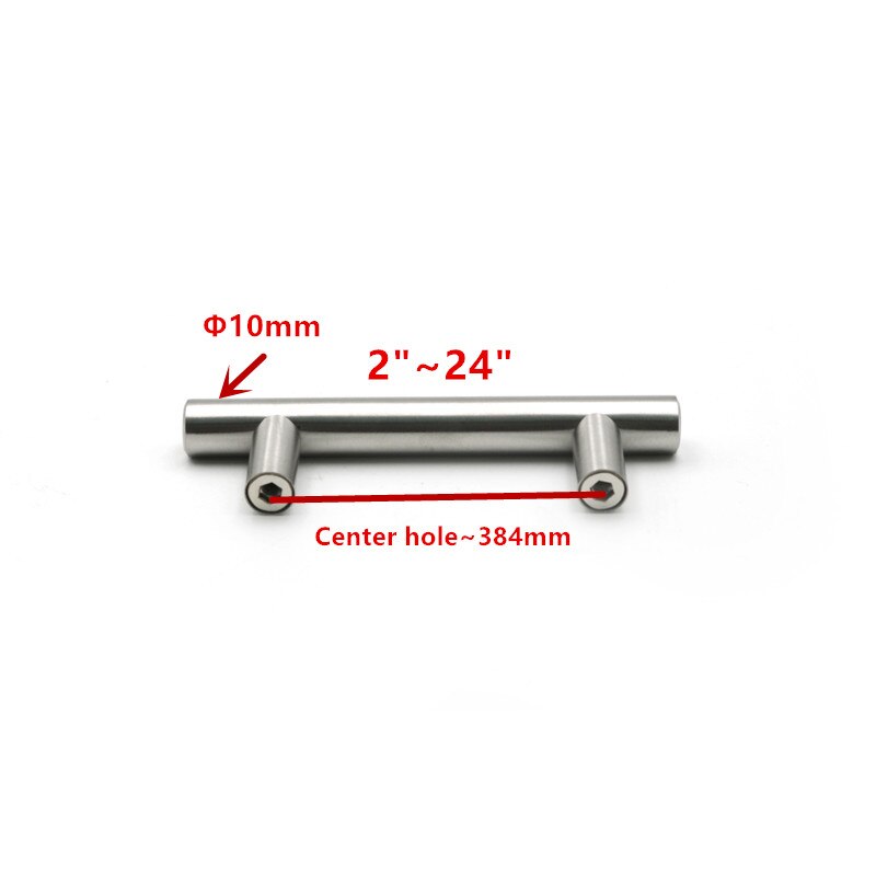 50mm to 500mm rostfria köksdörrsskåp t bar handtag dragknopp skåp knoppar möbelhandtag skåp lådhandtag