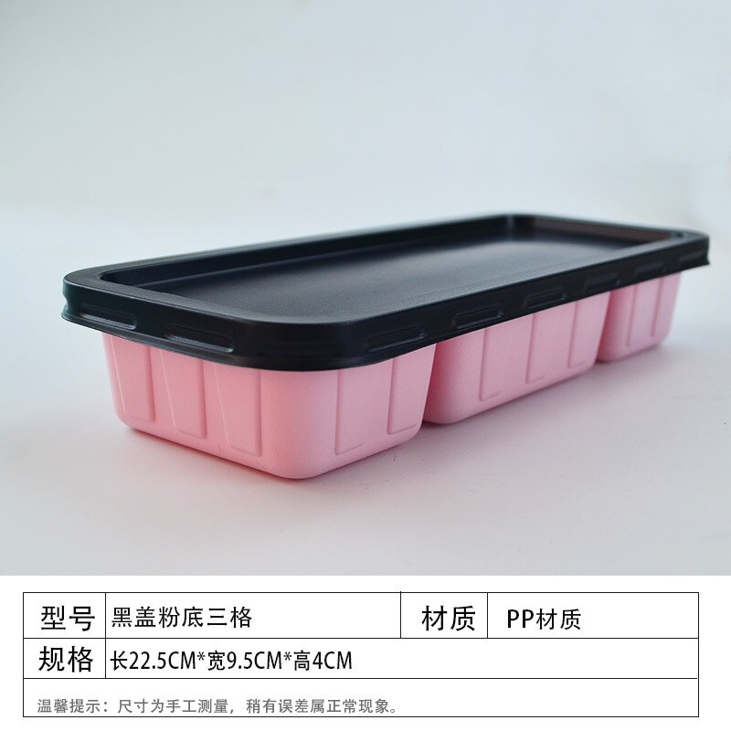 50pcs Microwavable Disposable color rectangular lunch box Sauce box Cracker box Food containers take-out 700ml