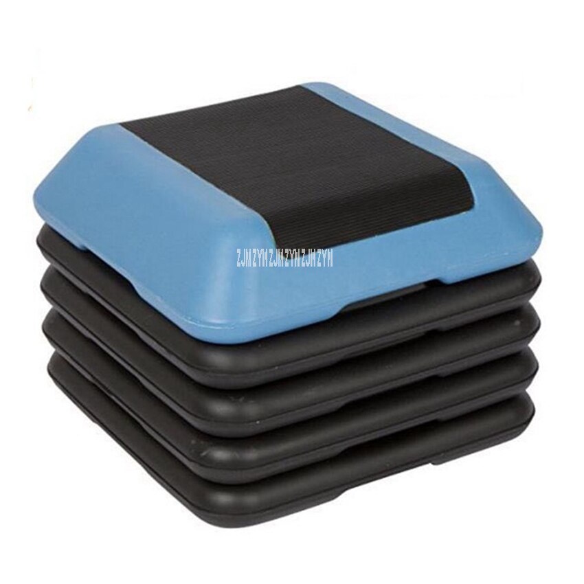Multi-layer Verstelbare Aërobe Stap Home Gym Oefening Board Mini Fitness Lichaam Stap Pedaal 200Kg Lager Indoor Fitness apparatuur: Blauw