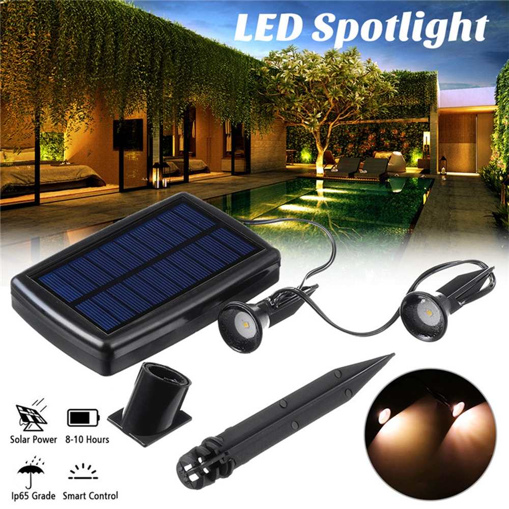 Style Garden Lawn Solar Powered Outdoor LED Spike Light Path Landscape Waterproof IP65 Mini Solar Flood Lawn Lamp