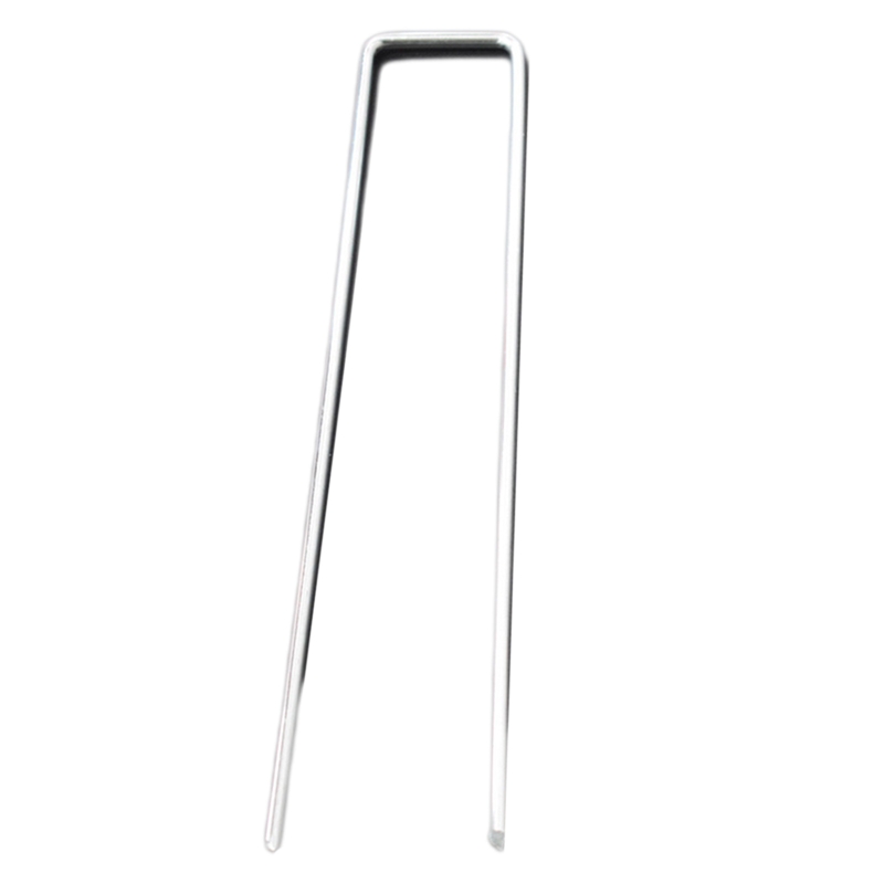 Tuin Peg U-vorm Grond Nail Sod Pin Stake Turf Nietjes Voor Kunstgras Tuinieren Nail Подставка Для Цветов plant Stand: 4mm / 15cm