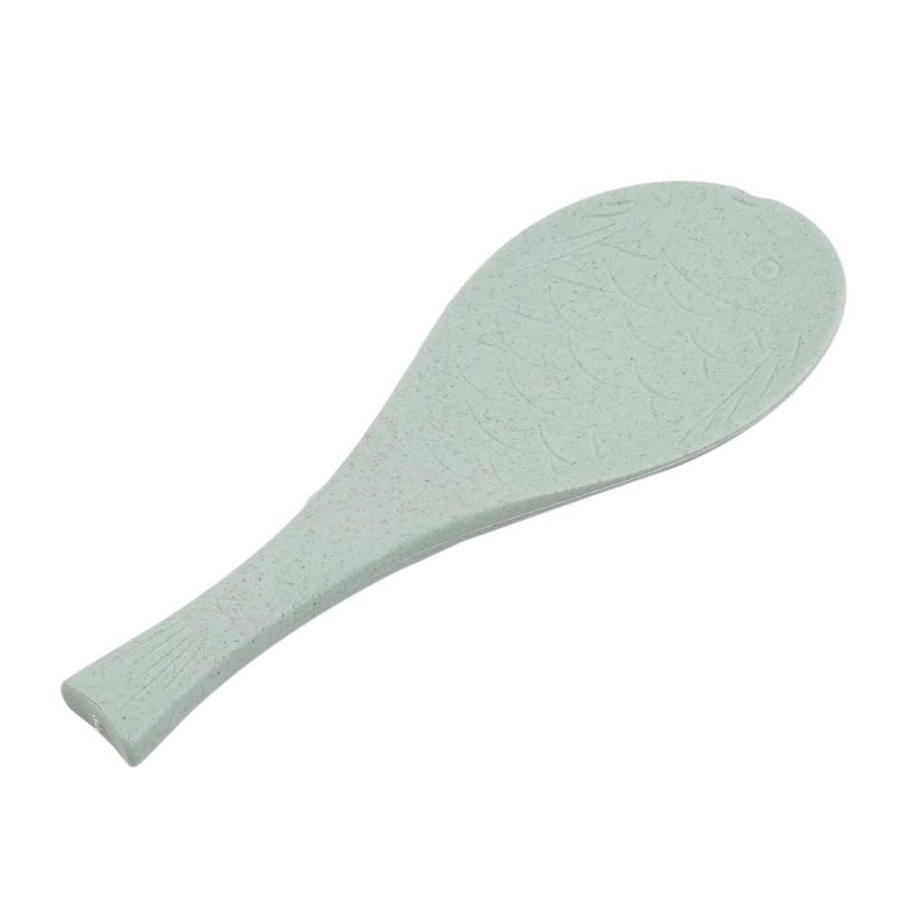 Cute trigo utensilios de cocina pescado cucharada antiadherente arroz paleta cuchara para la comida Mesa accesorios para servir