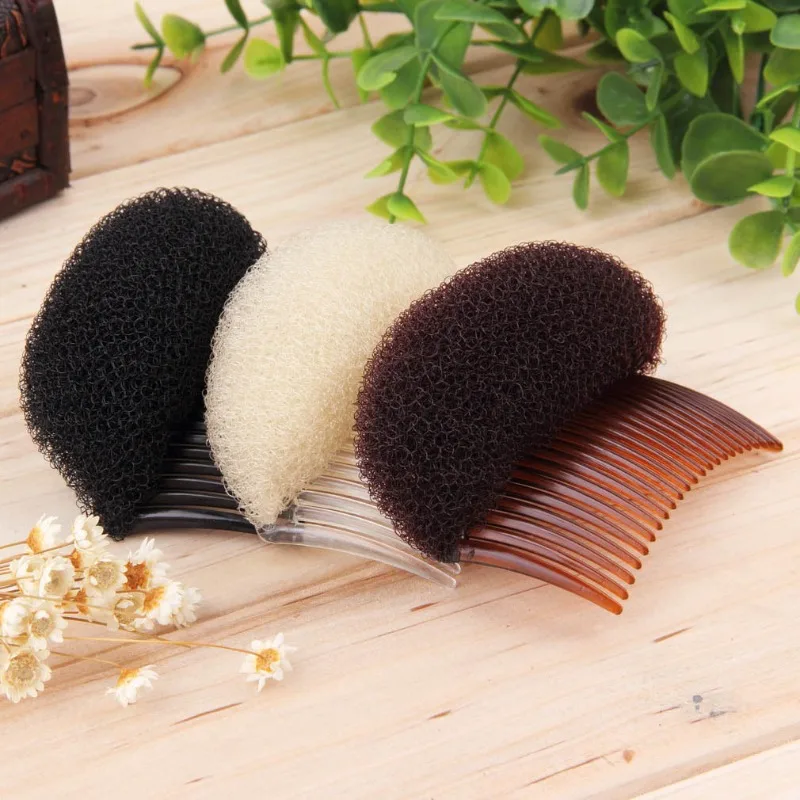 Almohadillas para el cabello esponjosas para aumentar el volumen del cabello, pinzas para el cabello, esponja práctica para el cabello, accesorios de peluquería para mujeres y niñas