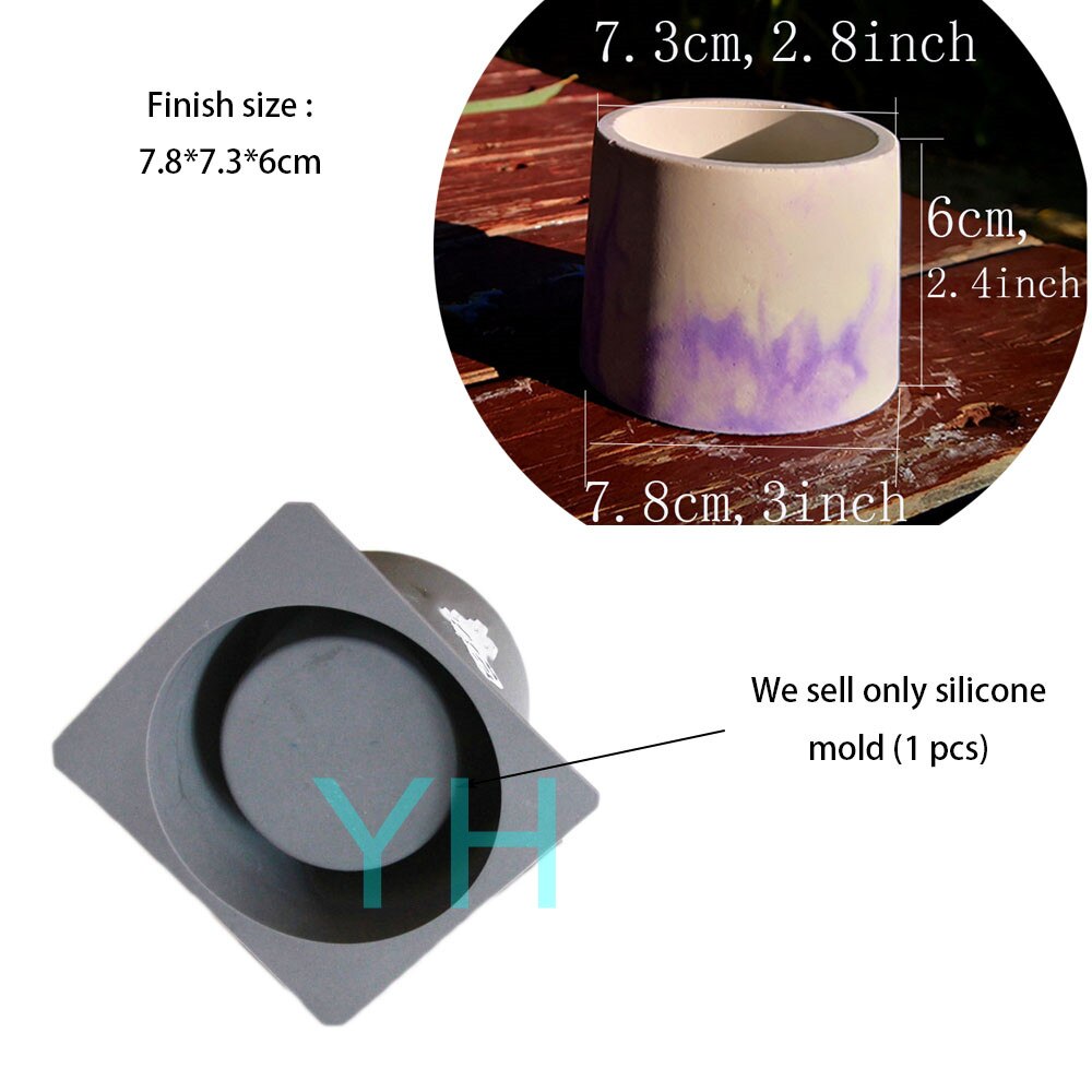 Concrete Molds Concrete Art Planter Pot Molds Silicone Flower Pot Molds Polygon Pot Molds: G