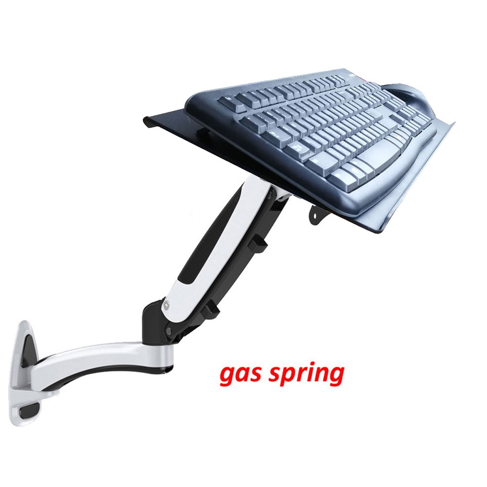 DL-GM112WKY Aluminum 0-8kg 360 rotate air press gas spring big keyboard WALL mount with mouse long