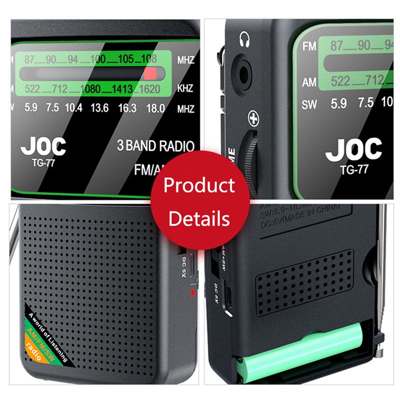 Xiaomi Full Band Radio Radio portatile Am Fm Sw Radio multifunzione Eccellente ricevitore Radio a transistor con altoparlante
