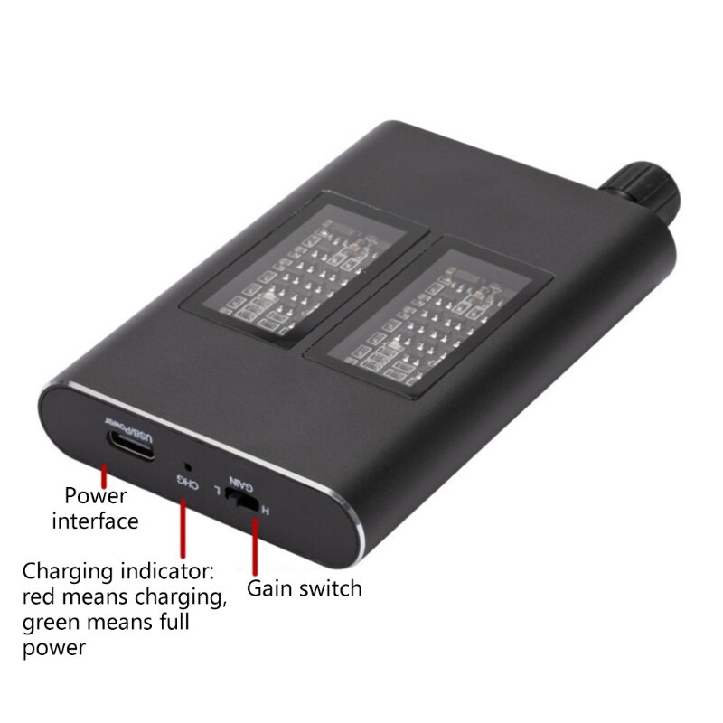 XX9A Draagbare Lichtgewicht Hoofdtelefoon Versterkers Met 1000Mah Lithium-Batterij Werken 8 Uur Oplaadbare Lithium Batterij
