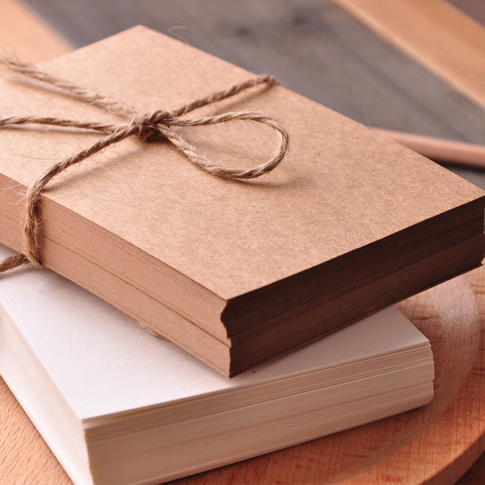 20 sheets DIY Cardboard Scarpbooking Graffiti Blank Card Kraft Paper Card Greeting Card Postcard