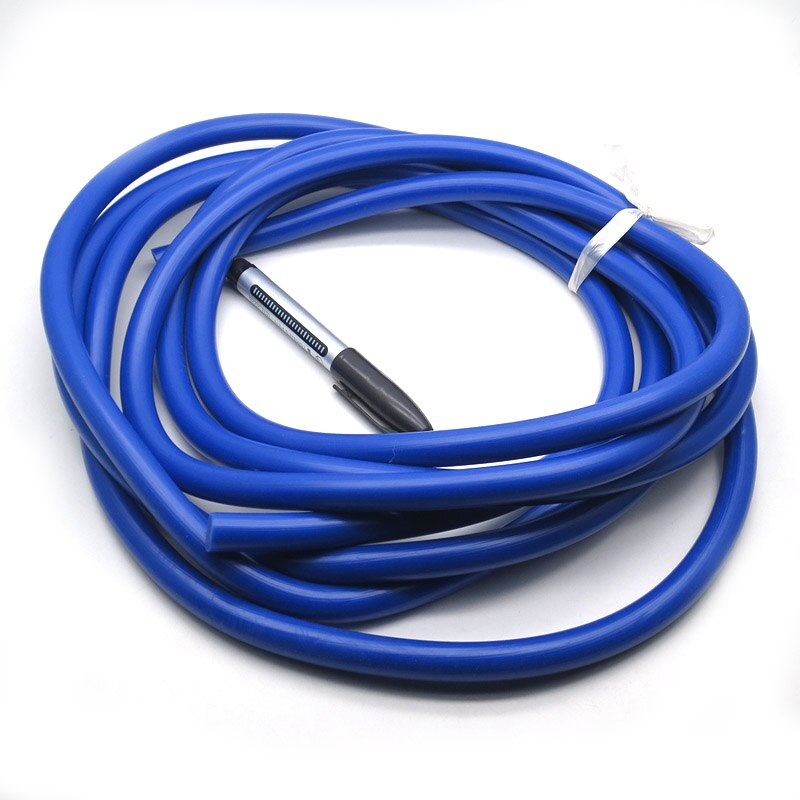 Corda de borracha para exercício, faixa de resistência elástica esportiva com 14mm de diâmetro, 13.5mm: 5M blue rope