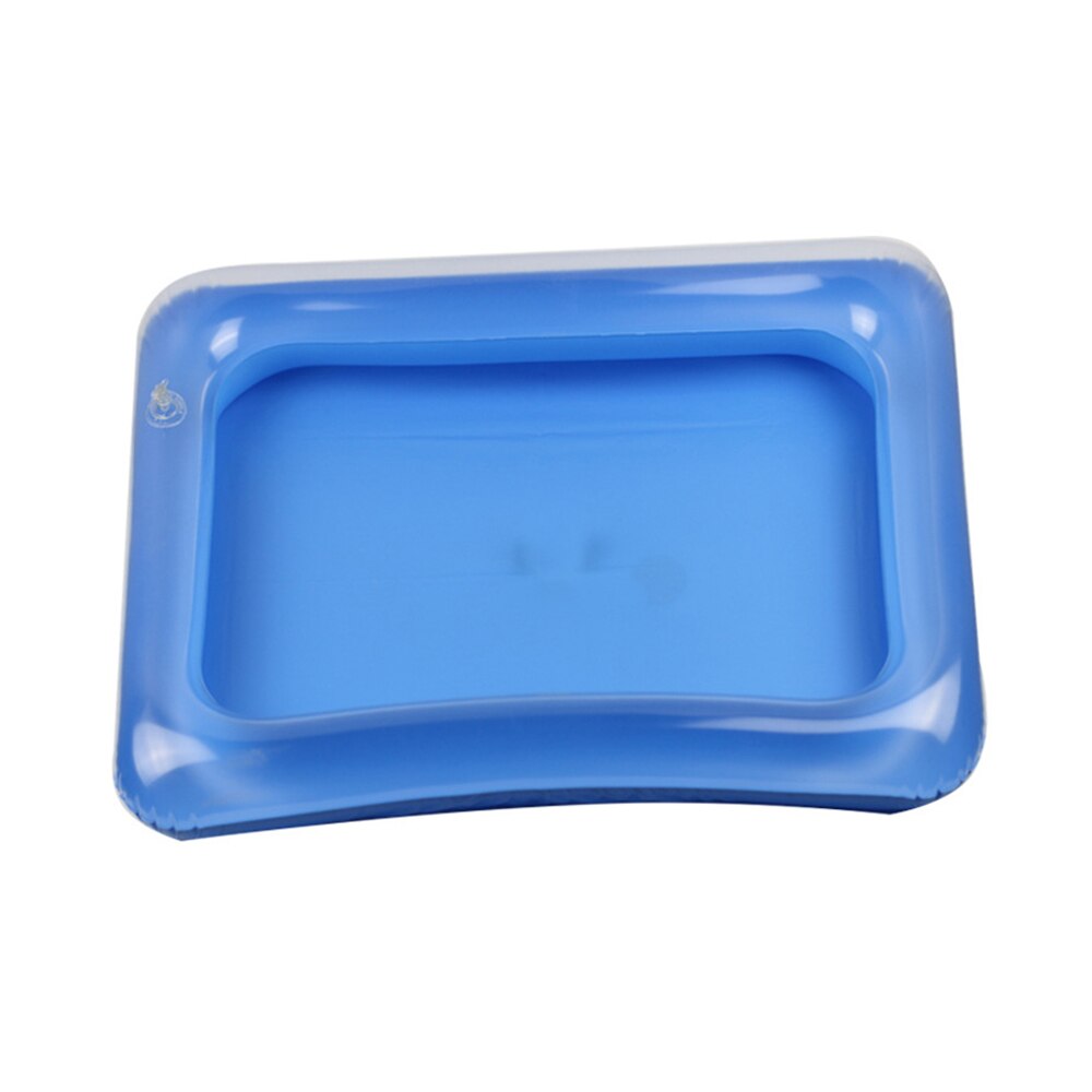 Inflatable 60 * 45cm Sand Table Educational Toy Beach Sandbox Magic Playing Sand Box Sand Beach Mold Inflatable Toy: Blue