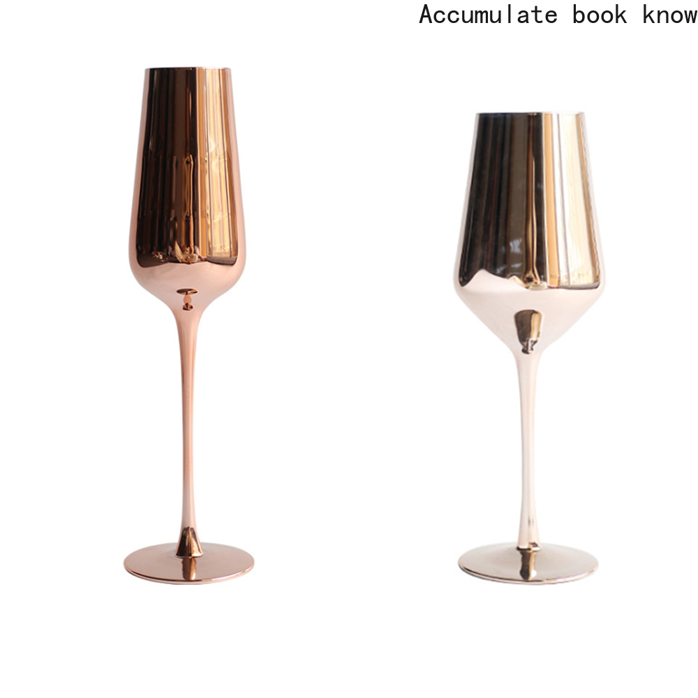 400Ml Wijn Glazen Koperen Beker Mok Rose Gold Rvs Sap Drinken Champagne Cocktail Cup Voor Party Bar Tool sake