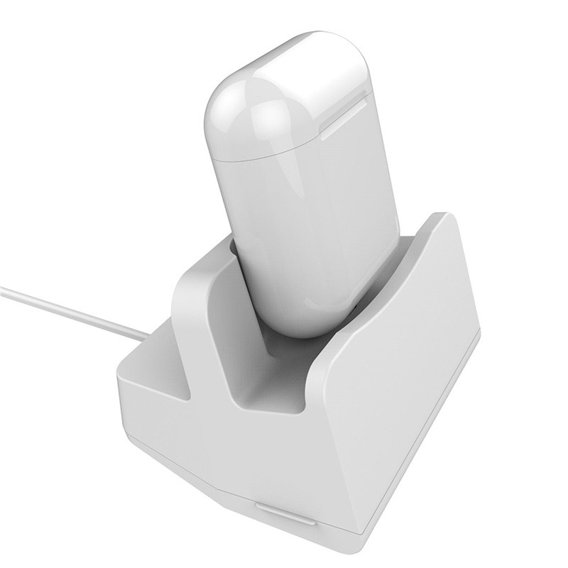 2 en 1 estación de carga del muelle del soporte para los Airpods de Apple aire vainas 2 1 para IPhone 11 Pro Max XS XR 8 7 cargador almohadilla de accesorios