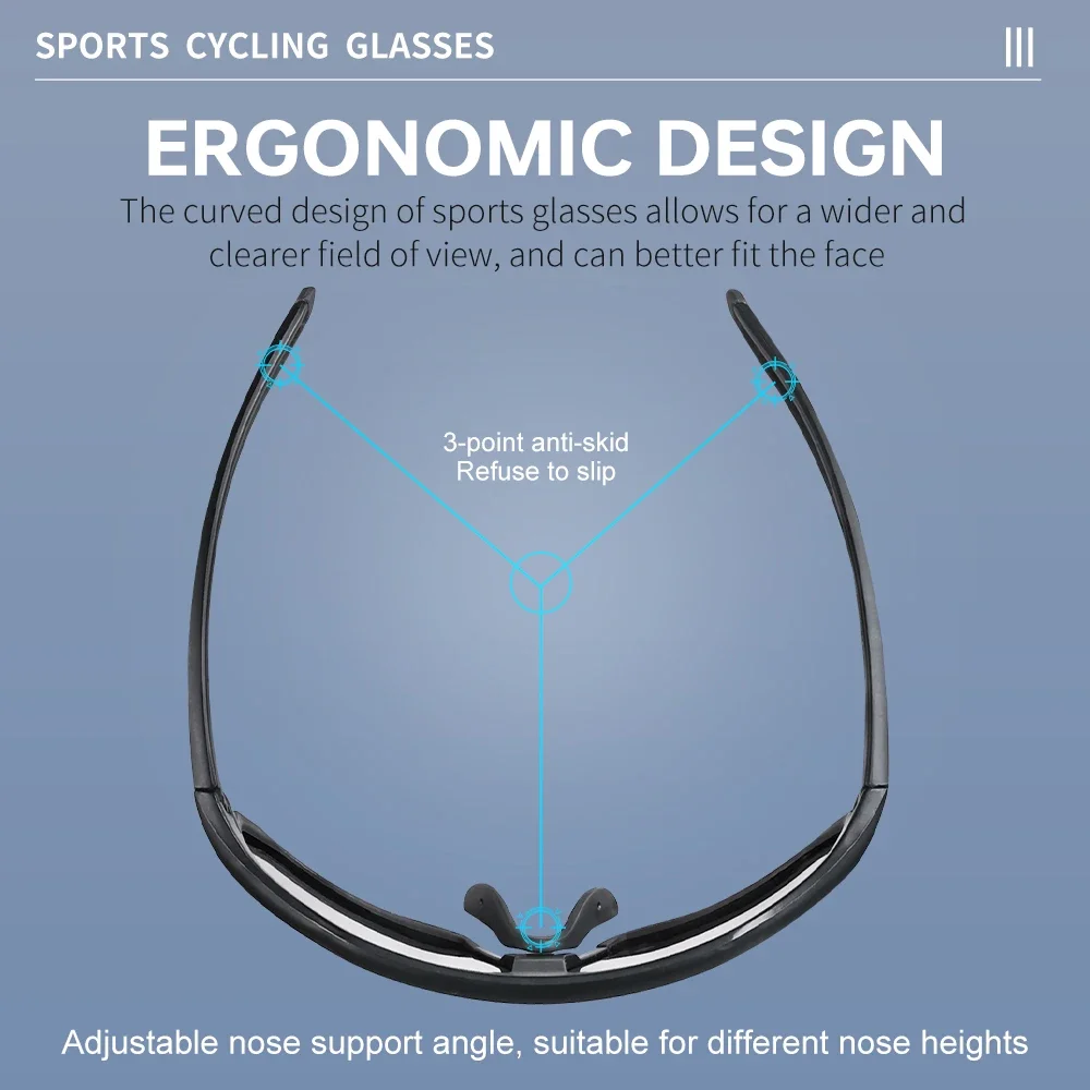 Gafas deportivas de ciclismo, gafas de ciclismo polarizadas para hombres y mujeres, gafas de sol UV400 para bicicleta de montaña MTB, gafas de carretera para bicicleta