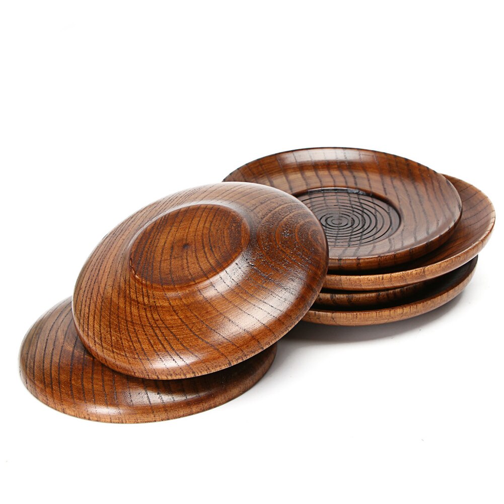 Caboteur cuisine outil plateau de service café caboteur plaque boisson tasse tampons Table décoration ménage Carft en bois tasse tapis rond