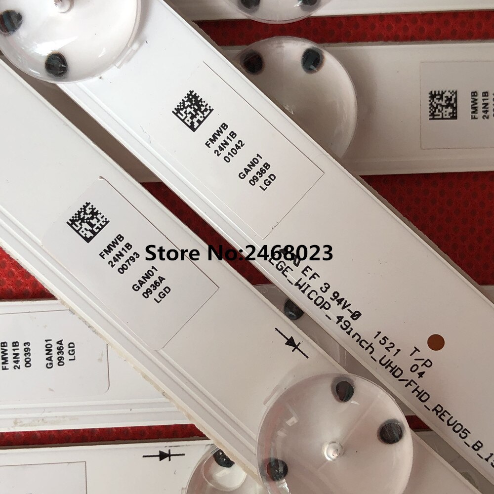 8 kpl led-taustavalonauhaa  lg 49 uh 610a 49 uh 6100 49 lf 5100 49 uh 6030 49 uf 640v 49 uf 6407 49 uf 640 49 lf 510v lge_wicop _49 inch_uhd