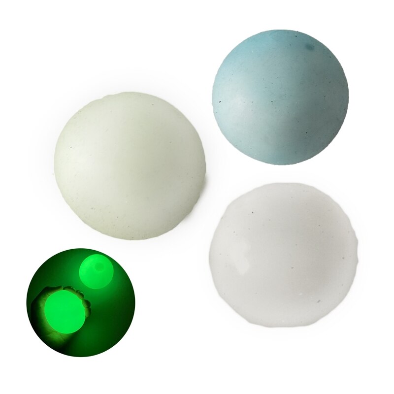 Stok Muur Bal Stress Relief Plafond Ballen Squash Bal Decompressie Speelgoed Kleverige Doel Ballceiling Licht Bal