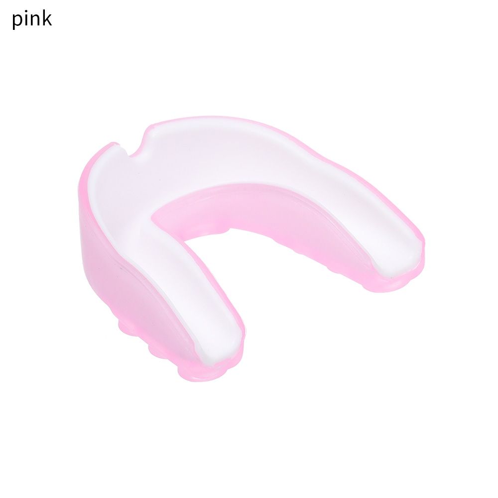 Adult Kids Football Silicone Boxing Gum Shield Teeth Protection Mouth Guard Rugby: pink--