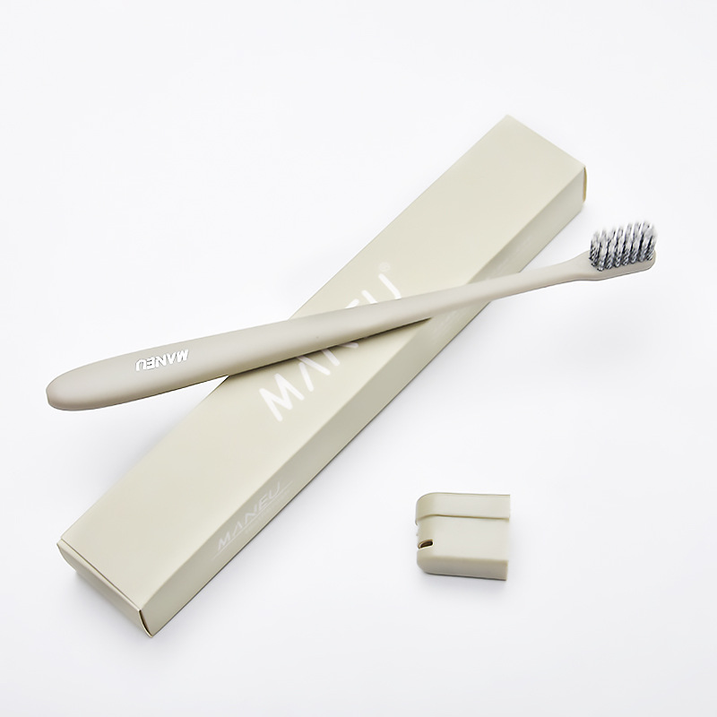 Tandenborstel Kleine opzetborstel Mondhygiëneverzorging Volwassen tandenborstels met zachte haren met beschermhoes Gabriбб soiка: Beige