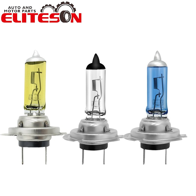 Eliteson 1 Stuk H7 Halogeen Lampen Voor Auto Koplamp 12V 24V 100W Front Lampen Auto Accessoires Geel fog Koplamp Xenon Auto