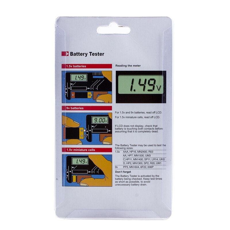 Digital Battery Tester For AA AAA C D 9V 1.5V - HangZhou Leo Tools Co.,LTD - View #3