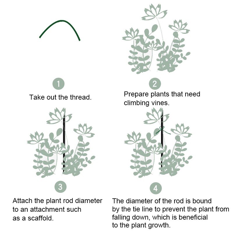 1 Set Garden Plant Trellis Netting Heavy Duty Mesh Vine Landing Garden Weaving Grow Frame Vegetable Flower Cucumber Climbing Net