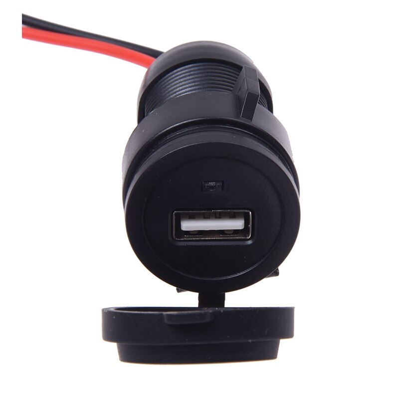 Moto oplader usb 12v sigarettenaansteker zwart waterdicht