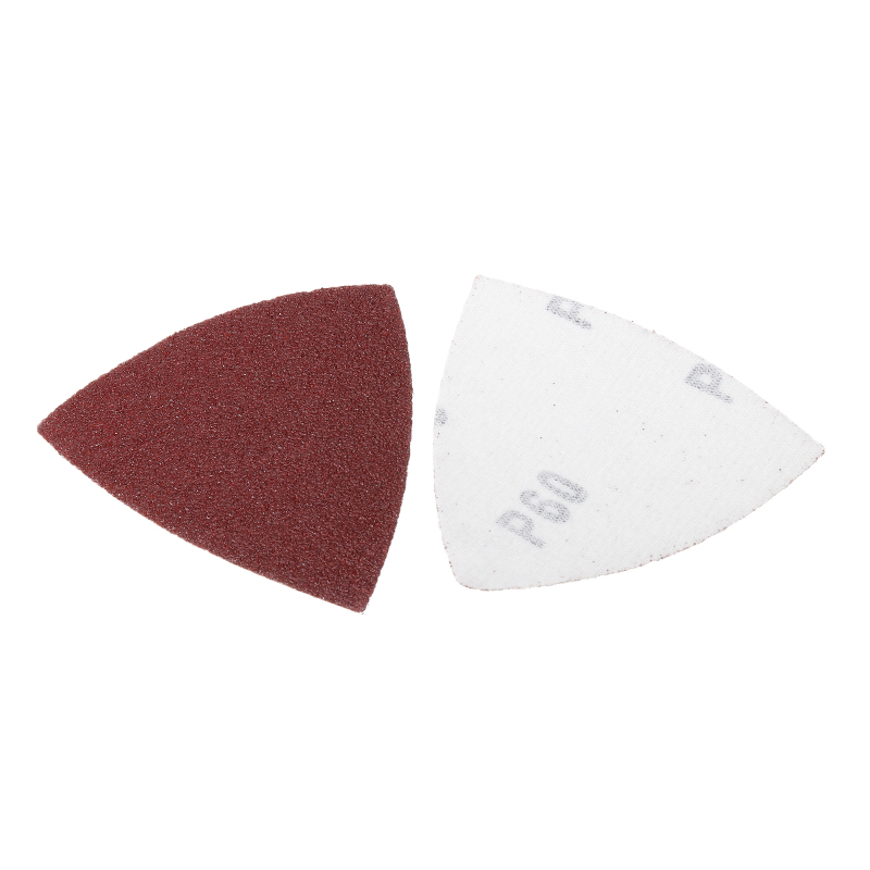 40 stks/set 60 # 120 # 180 # 240 # 80 mm schuurpapier met klittenband, driehoekig schuurpapier voor hout, metaal, kunststof, oscillerende multitoolonderdelen