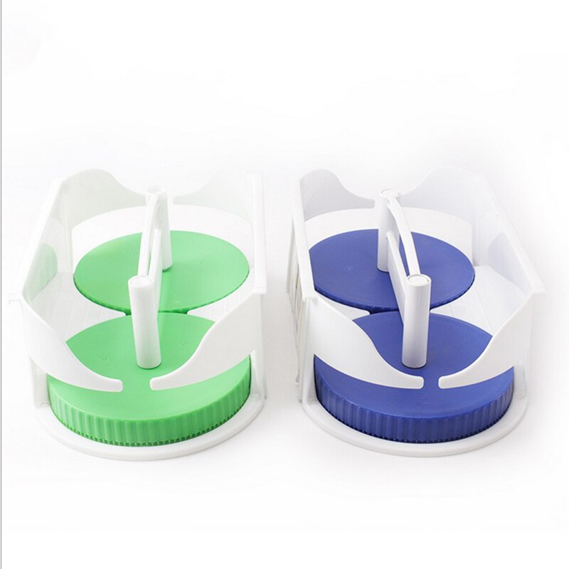 Kitchen Rotating Racks Swivel Organizer Double Roller Rotating Storage Box Multi-function Kitchen Rack Swivel Organizer