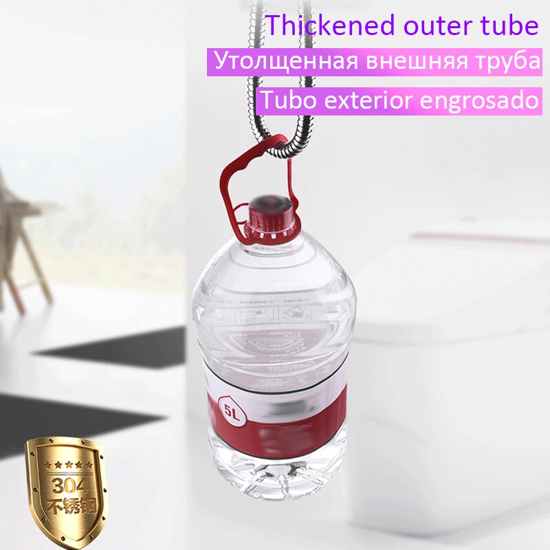 1.5M/2M di Alta Qualità Tubo Flessibile Doccia metro Tubo Idraulico in Acciaio Inox Tubo di Rainfa Testa Tubo di Acqua accessori per il Bagno