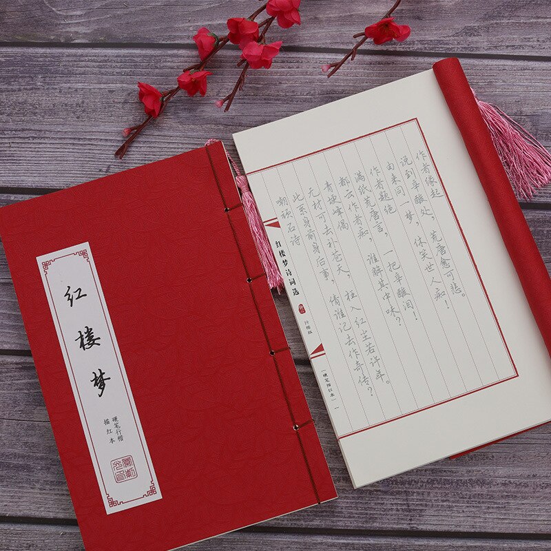 Chinese Kanji Kalligrafie Herbruikbare Harde Pen Praktijk Schrift Uitwisbare Pen Leren Hanzi Volwassenen Art Schrijven Boeken Volwassen Schrift: hongloumeng