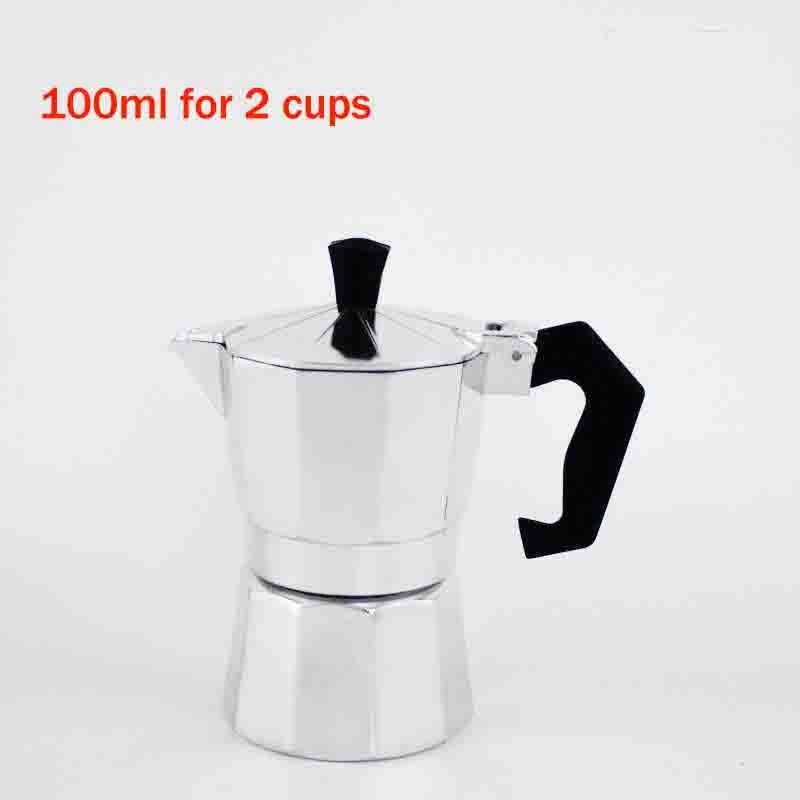 Z30 Aluminum Mocha/Coffee Maker/Pot Mocha/Espresso/Latte Percolator Stove Coffee Percolator Drink/Kitchen Tool: 100ml