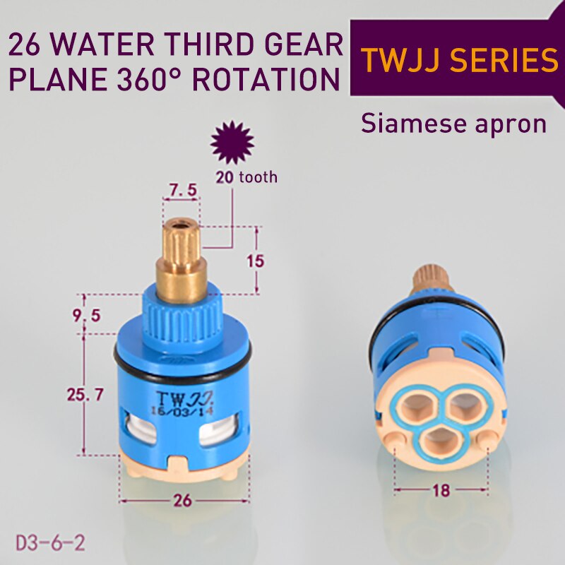 Water Separator Ventiel Badkamer Douche Accessoires Douche Mengkraan Drie-Speed Switching Regulator Keramische Schakelaar: 6