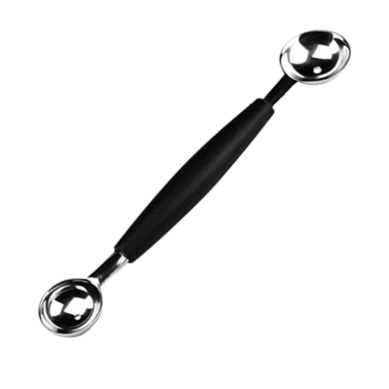 18cm Dual-head Ice Cream Scoop Stainless Steel Fruit Watermelon Digger Baller Scoop Stacks Home Spoon Kitchen Accessories: Default Title