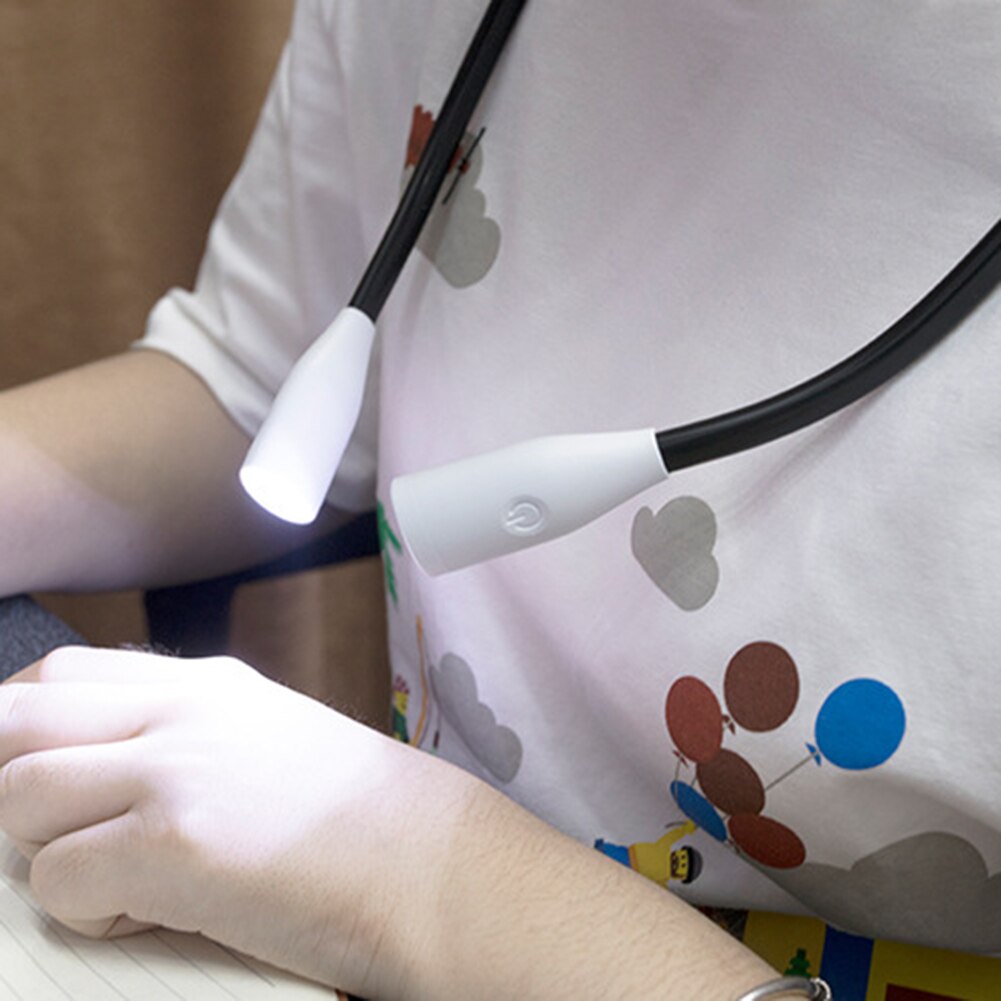 Draagbare flexibele touch led oplaadbare hangende nek leeslamp boek lamp hangende nek leeslamp boek lamp lamp licht le