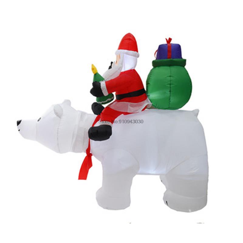 Ours polaire géant gonflable de 2M, décorations de noël gonflables, offre spéciale