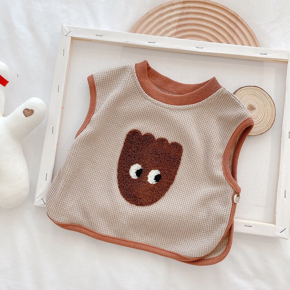 Gilet per bambina per bambini primavera autunno abbigliamento per bambini maglia Casual senza maniche gilet per neonato abbigliamento invernale per bambini gilet 2021 nuovo: 2 / 24M