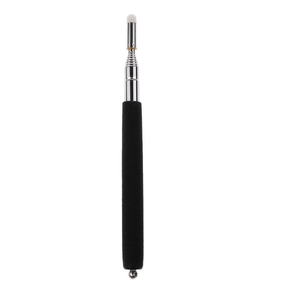 Puntero de mano extensible telescópico, puntero retráctil, presentador de mano para aula, puntero de pizarra blanca (negro)